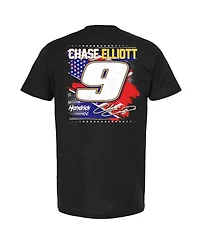 Hendrick Motorsports Team Collection Men's Black Chase Elliott Napa Patriotic Car T-Shirt