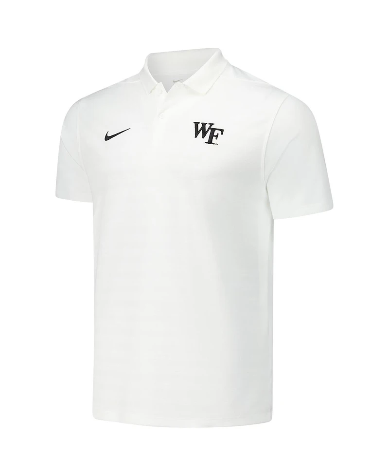 Nike Men's White Wake Forest Demon Deacons 2024/25 Sideline Victory Coaches Performance Polo Shirt