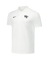 Nike Men's White Wake Forest Demon Deacons 2024/25 Sideline Victory Coaches Performance Polo Shirt