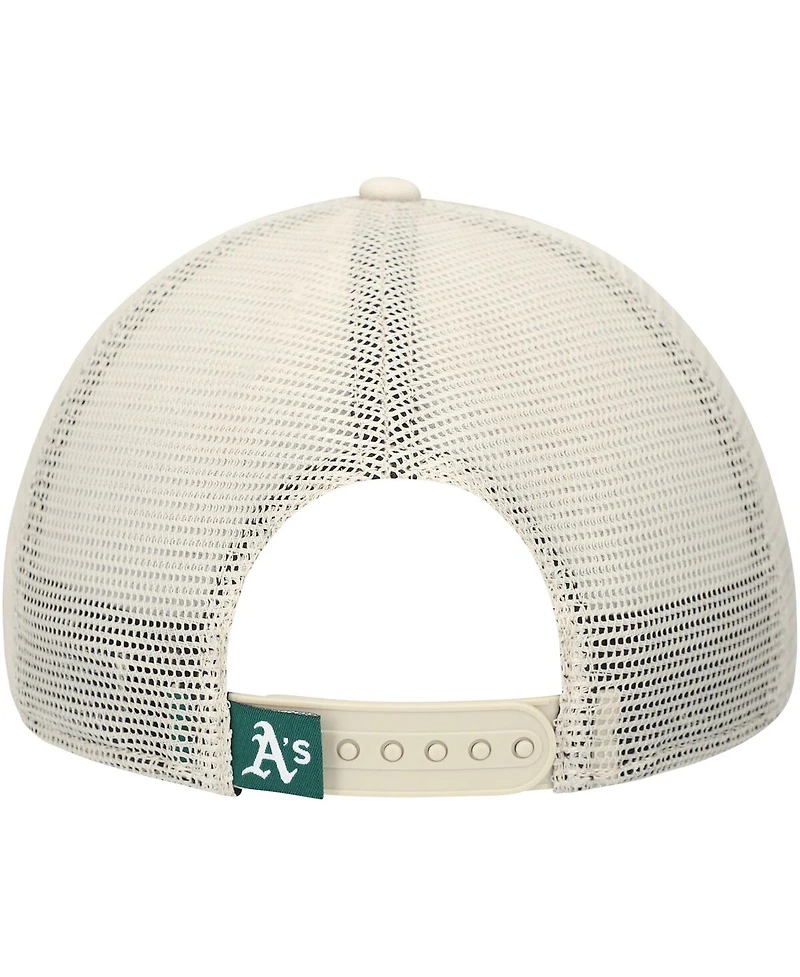 New Era Men's Stone Athletics Game Day 9TWENTY Adjustable Trucker Hat