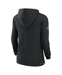 Nike Women's Black Las Vegas Raiders Sideline Performance Long Sleeve Hoodie T-Shirt