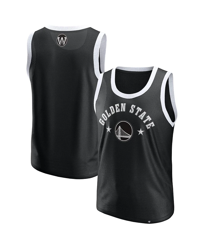 Fanatics Men's Black Golden State Warriors Mesh Tank Top