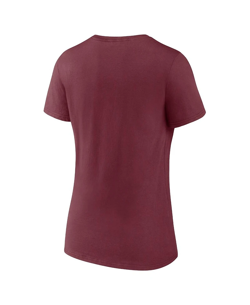 Fanatics Women's Maroon Texas A&M Aggies Iconic Perfect Conditions V-Neck T-Shirt
