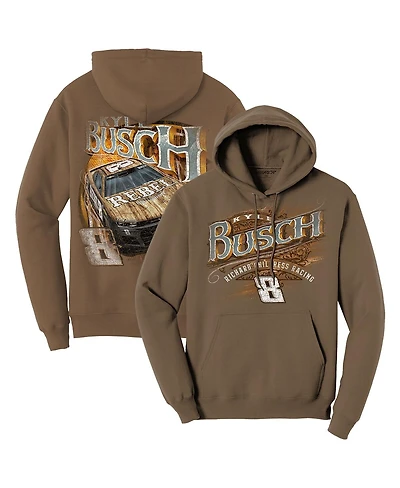 Richard Childress Racing Team Collection Men's Brown Kyle Busch Rebel Bourbon Pullover Hoodie