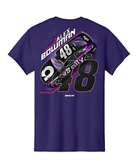 Hendrick Motorsports Team Collection Men's Purple Alex Bowman Car T-Shirt