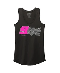 Hendrick Motorsports Team Collection Women's Black Chase Elliott Name Number Racer Back Tank Top