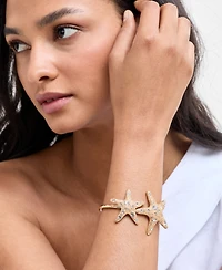 I.n.c. International Concepts Crystal Starfish Cuff Bracelet, Exclusively at Macy's