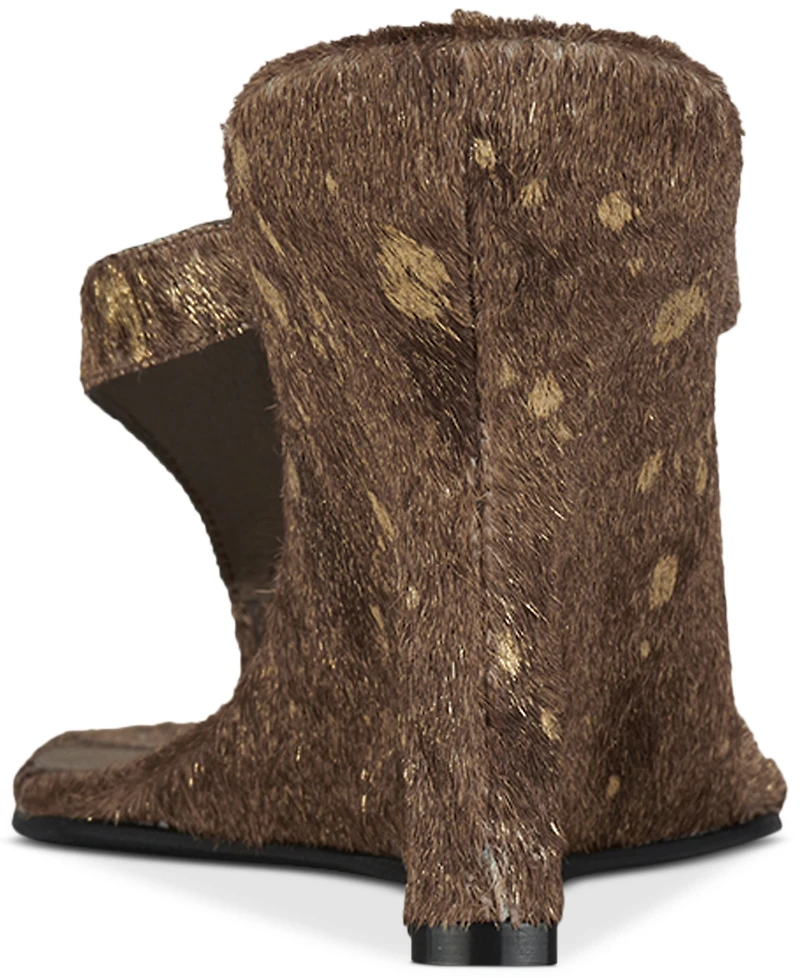 Jeffrey Campbell Romee-f Sculpted Wedge Thong Sandals