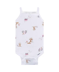 Gerber Baby Girls 4-Pack Sleeveless Onesies Bodysuits