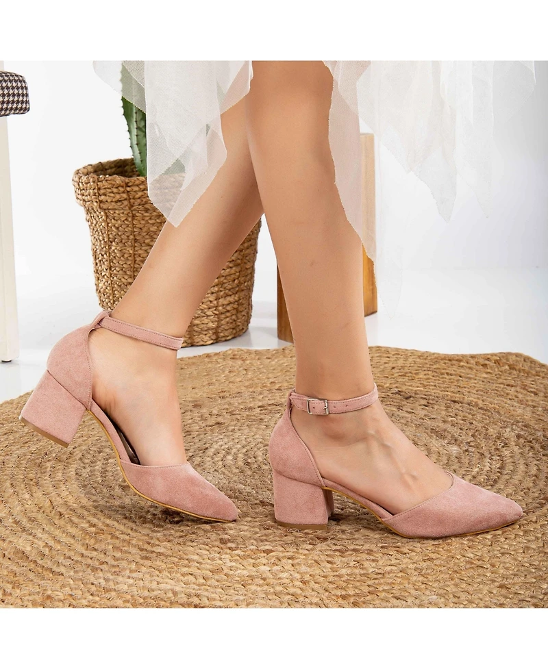 Marcelle Low Block Heel Pumps