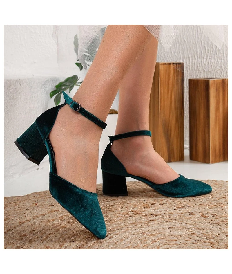 Marcelle Low Block Heel Pumps