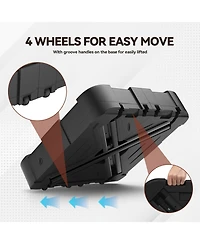 Mondawe Heavy-Duty Hdpe Patio Umbrella Base Stand for Cantilever Umbrellas with Wheels