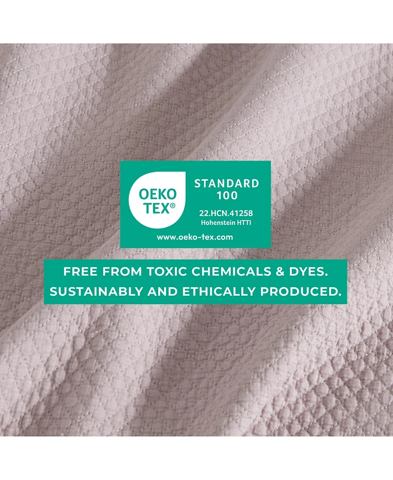 Linery & Co. Soft Stonewashed Stitched Lightweight Quilt Set