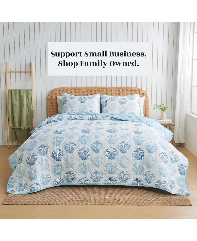 Linery & Co. Nautical Printed Reversible Quilt Set