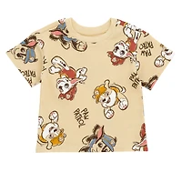 Paw Patrol Little Boys Waffle Knit T-Shirt and Shorts Outfit Set