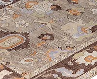 Adorn Hand Woven Rugs Colorful Oushak M1945 10'2''x13'9'' Area Rug