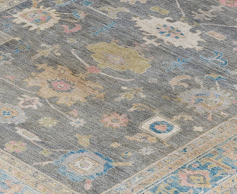 Adorn Hand Woven Rugs Colorful Oushak M1945 8'3''x9'10'' Area Rug
