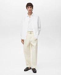 Mango Men's Regular-Fit Cotton Pocket Shirt