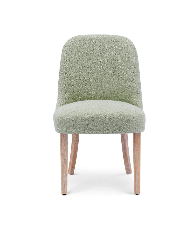 Mid-Century Modern Upholstered Boucle Dining Chair (Set of 6)