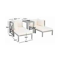 Ronson 5 Pc Sectional Set