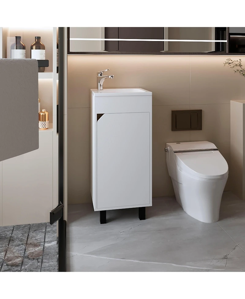 Quartzsite Bathroom Vanity with Integrated Sink