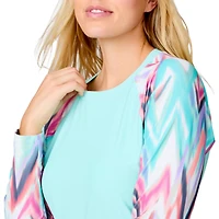 Free Country Women's Long Sleeve Swim Shirt