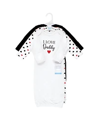 Hudson Baby Girls Extra Soft Cotton Gowns