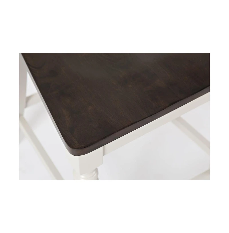 Orchard Park Farmhouse Solid Rubberwood Slatback Counter Height Stool (Set of 2)