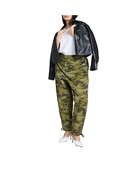 Eloquii Women's Plus Zip Hem Cargo Pant