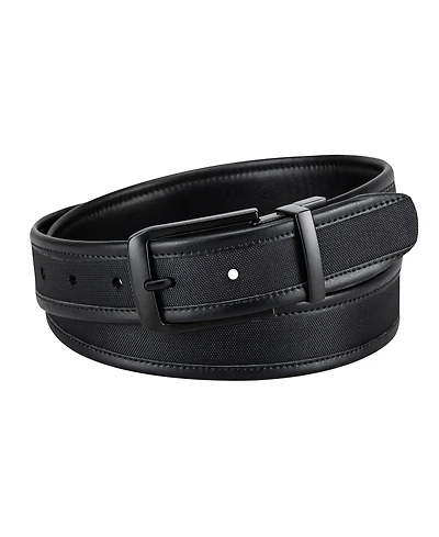Kenneth Cole Reaction Men's 2-in-1 Fabric Inlay Reversible Stretch Belt