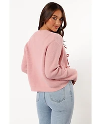 Petal and Pup Women's Wilde Bow Front Cardigan