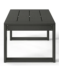 Modern Outdoor Hdpe Rectangle Patio Coffee Table