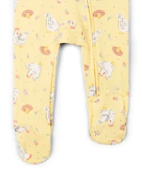 John Deere Baby Girls Animals Ribbed Zip Up Sleep N' Play Coverall