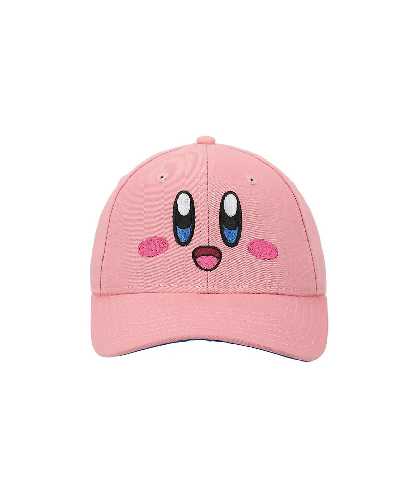 Kirby's Dream Land Boys Kirby Face Youth Pink Traditional Adjustable Hat