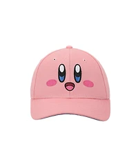 Kirby's Dream Land Boys Kirby Face Youth Pink Traditional Adjustable Hat