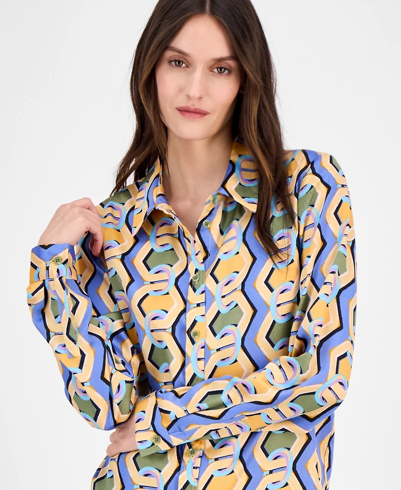 Tahari Asl Women's Printed Blouse