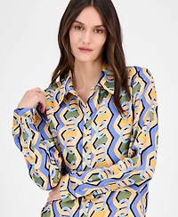 Tahari Asl Women's Printed Blouse