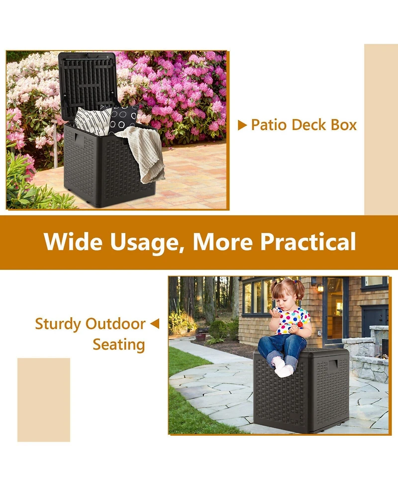 31 Gallon All Weather Storage Container with Lockable Lid