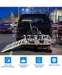 50 inch x 29.5 inch Hitch-Mounted Mobility Cargo Carrier