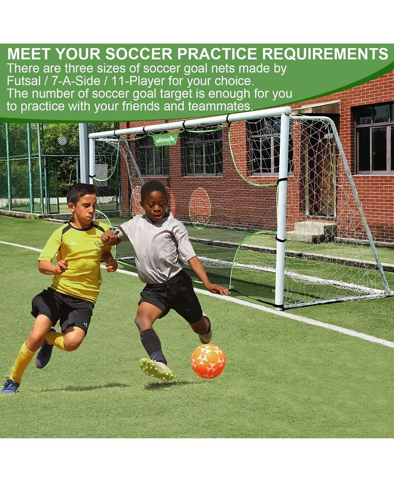 Wosofe Soccer Goal Target Soccer Training Equipment Net with Scoring Zones Improve Kick Practice Shooting and Goalshot Accuracy Training