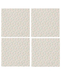 Design Imports Spring Blossom Printed Cotton Napkins, Set of 4