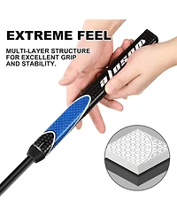 Wosofe Golf Putter Grip 87g Midsize Non Slip Pu Lightweight Advanced Surface Texture Extreme Grip Comfort Non-Slip 6 Colors 2 double sided tape