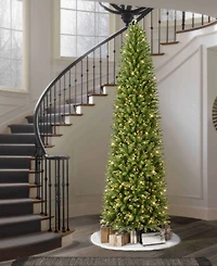 Puleo 9FT Pre-lit Franklin Fir Pencil Artificial Christmas Tree