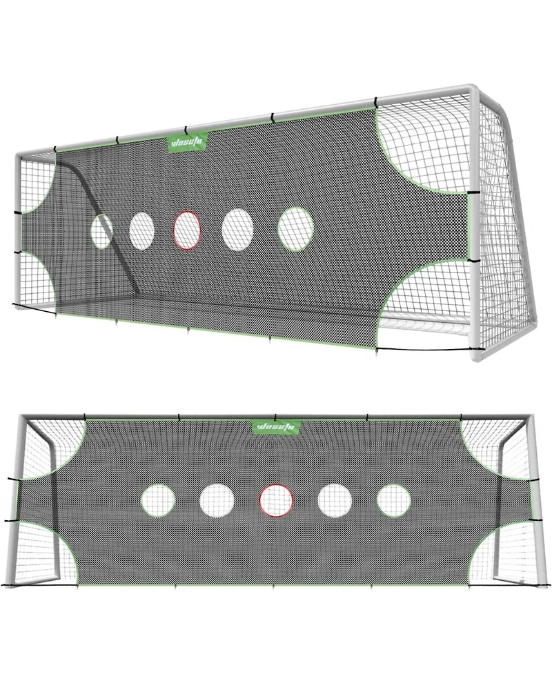 Wosofe Soccer Goal Target Soccer Training Equipment Net with Scoring Zones Improve Kick Practice Shooting and Goalshot Accuracy Training,24FT8F