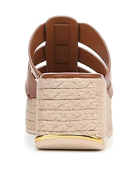 Franco Sarto Women's Tevin Open Square Toe Espadrille Slide Platform Sandals