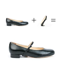 Alterre Women's Black Twiggy Customizable Ballet Flats