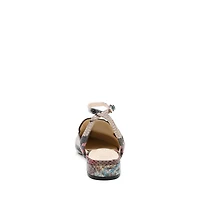 Alterre Women's Painted Snake Marilyn Customizable Pointed Loafer Slides