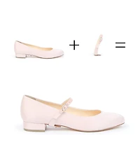 Alterre Women's Rose Satin Twiggy Customizable Ballet Flats