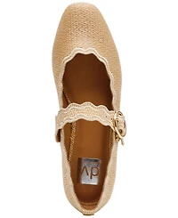 Dv Dolce Vita Women's Melora Buckle Scalloped Mary Jane Flats