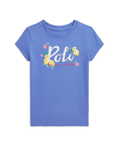 Polo Ralph Lauren Toddler and Little Girls Logo Jersey T-Shirt